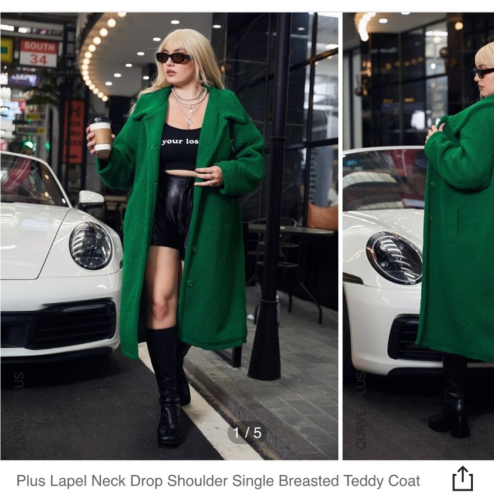 Shein teddy coat size 1xl